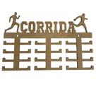 Porta medalhas corrida masculino mdf cru 30cmx20cm