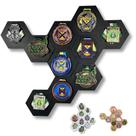 Porta medalhas Hexagonal Colmeia escolha seu kit