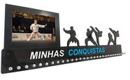 Porta Medalhas Karate Masc p/ Até 100 medalhas Porta Retrato