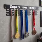 Porta Medalhas MDF Preto 24 Medalhas Supere Seus Limites Porta Medalhas MDF Preto 24 Medalhas Supere Seus Limites