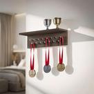 Porta Medalhas Nogal 45cm com Suporte para Troféus Porta Medalhas Nogal 45cm com Suporte para Troféus
