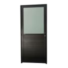 Porta Meia Lambril Meia Vidrão Super 25 Vidro Boreal Abertura Direita Preto Brimak