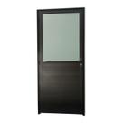 Porta Meia Lambril Meia Vidrão Super 25 Vidro Boreal Abertura Direita Preto Brimak