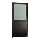 Porta Meia Lambril Meia Vidrão Super 25 Vidro Boreal Abertura Esquerda Preto Brimak