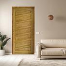 Porta Mirabela Ecológica 82x210cm Batente 11cm Fechadura Externa Taco de Golfe Abertura Direita Rodam