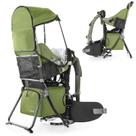 Porta-Mochilas Besey para Bebês - Verde Militar - Ideal para Trilhas