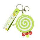 Porta-moedas Chaveiro Cartoon Lollipop Silicone Verde