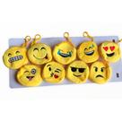 Porta Moedas de Emoji Mini Bolsa Estilosa de Pelúcia com Zíper