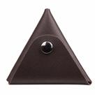 Porta Moedas Triangular em Couro com Botão Artlux 472 -