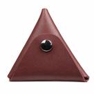 Porta Moedas Triangular em Couro com Botão Artlux 472 -