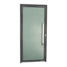 Porta Murano com Puxador Super 210cm x 90cm Brimak Abertura Direita Cinza Porta Murano com Puxador Super 210cm x 90cm Brimak Abertura Direita Cinza