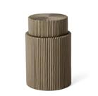 Porta Obejtos com Tampa em Cimento Cinza Escuro 11x7cm - Mart