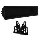 Porta Objetos 1 Din Expex Universal 603 Curto Para Carros Solução Prática Para Organizar Cor Preta