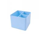 Porta Objetos 3 Divisórias Dello Azul Pastel