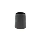 Porta objetos de ceramica listras preto - oikos preto