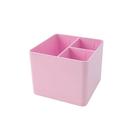 Porta Objetos Dello com 03 Divisórias Pastel Rosa