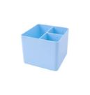 Porta objetos Dello com 3 divisórias azul pastel