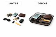 Porta Objetos Inox Prático Bandeja E Cesto Organizador Para Chaves Carteira