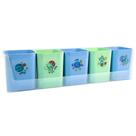 Porta objetos mundo da lua com 5 unidades - verde e azul - 2191.SS - Dello