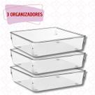 Porta Objetos Organizador Multiuso Acrilico S/ Divisoria 3 UN
