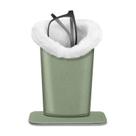 Porta-óculos Fintie, forrado de pelúcia, base magnética, material vegano