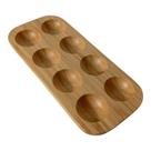 Porta Ovos de Bambu 21x10cm com 8 Cavidades e de 31x10 com 12 Cavidades