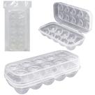 Porta ovos de plastico transparente com 10 cavidades + tampa 26x12,5x7cm - ALMEGA