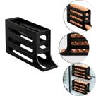 Porta Ovos Dispenser Organizador De Geladeira 4 Andares Cor Preto