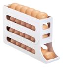 Porta Ovos Organizador Automático 4 Andares Dispenser 30 unidades Branco