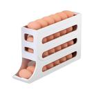 Porta Ovos Organizador De Geladeira Dispenser Bandeja 30 Ovos 4 Andares Cor Branco Prático Eficiente