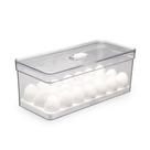 Porta Ovos para 40 un Organizador de Geladeira 6,8 litros Tampa Multiuso Alimentos Verdura Vegetais