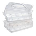 Porta-ovos Snapware Snap 'N Stack, 2 camadas, 24 ovos, plástico Porta-ovos Snapware Snap 'N Stack, 2 camadas, 24 ovos, plástico