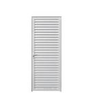 Porta Palheta 2,10(A) X 0,80(L) Aluminio Branco Lado Direito - Hale