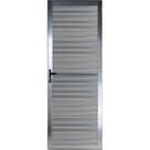 Porta palheta 2,10x80 lado DIREITO no alumínio brilhante