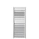 Porta Palheta Alumínio Branco 2.10 x 0.60 Lado Direito - Hale