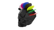 Porta-palhetas Caveira Geométrica Black Power Diversas Cores