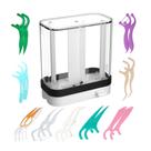 Porta-palhetas de fio dental HIROJOY Dispensador de palhetas de fio dental