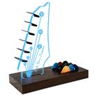 Porta-palhetas de guitarra NZNDB Light Up Wooden com luz LED
