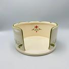 Porta Panetone Aberto Flor de Lis 10x21cm Luiz Salvador