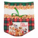 Porta Panetone Cachorro Xadrez 27,5x15cm Em Tecido NSW NAC