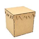 Porta Panetone de 500g com Tampa Derretida 15 x 15 cm