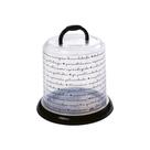 Porta Panetone Decorado Glamour Plasutil Preto - 005236