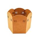 Porta Panetone Ondulado com Fita em MDF Decoração Natalina Criativa ou Lembrança