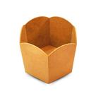 Porta Panetone Ondulado Liso em MDF Embalagem Decorativa para Presentes de Natal