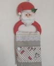 Porta pano de prato papai Noel artesanal