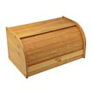Porta Pão Bambu Caixa Guarda Paes Bolo Retangular 38cm - Mimo Style
