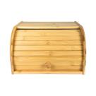 Porta Pão Bambu Com Tampa Retrátil Suporte Para Pães 30cm Porta Pão Bambu Com Tampa Retrátil Suporte Para Pães 30cm