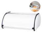 Porta Pão Branco Caixa Metal Guarda Pães Pão De Queijo Bolo
