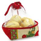 Porta Pão e Panetone Natalina Papai Noel