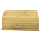 Porta Pão em Bambu com Tampa Retrátil c/Alça em Metal 39cm - MERO Porta Pão em Bambu com Tampa Retrátil c/Alça em Metal 39cm - MERO